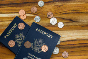 passports and money