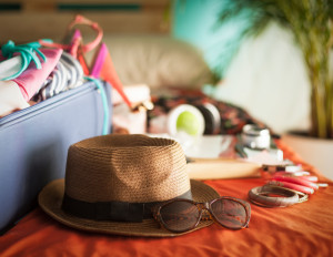 packing suitcase